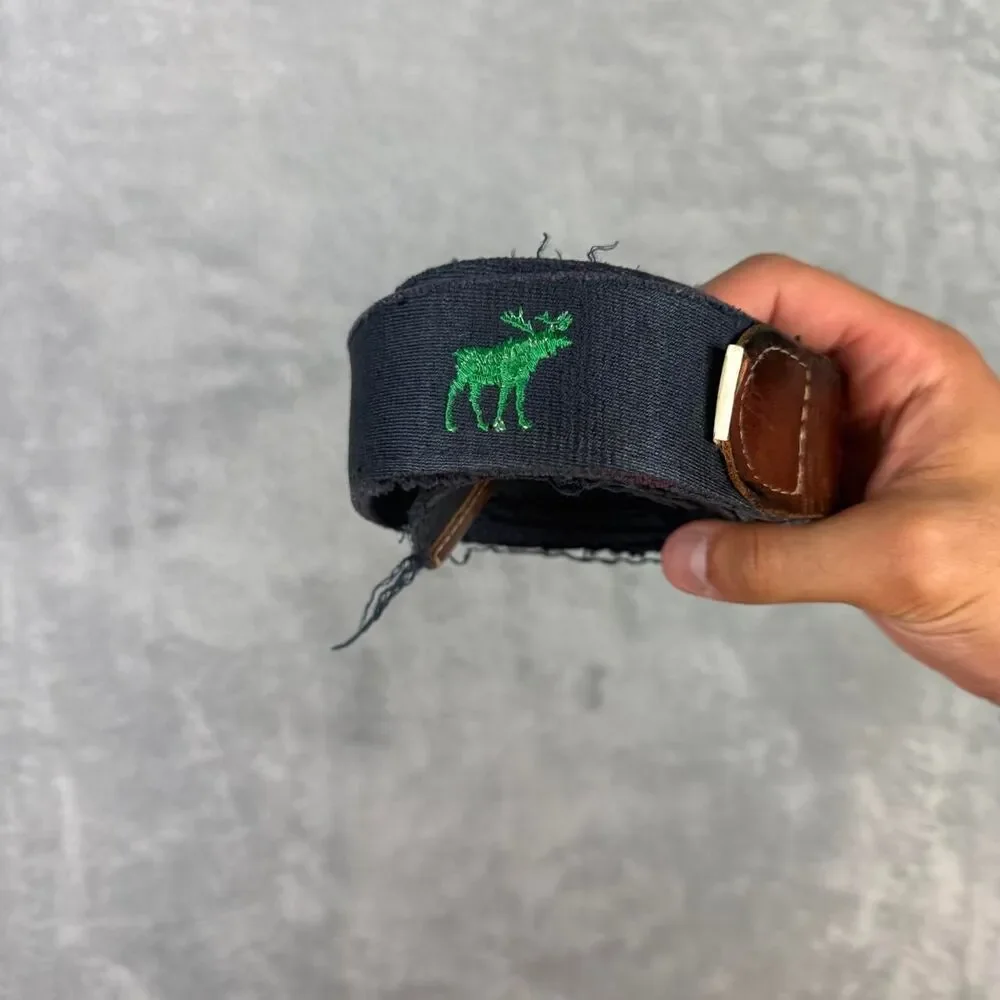 Abercrombie-fitch Men's Navy and Black Belt